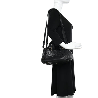 Chloe Calfskin Paddington Satchel Black 3 of 11