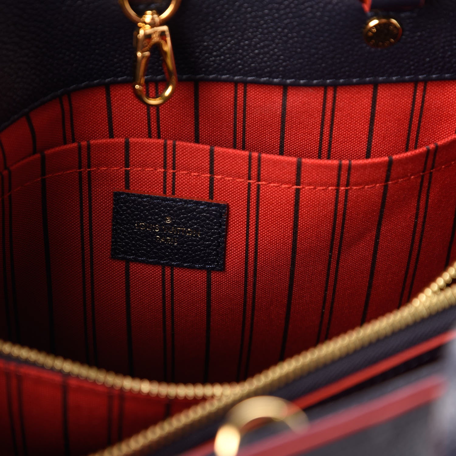 Louis Vuitton Empreinte Montaigne MM Marine Rouge 8 of 11