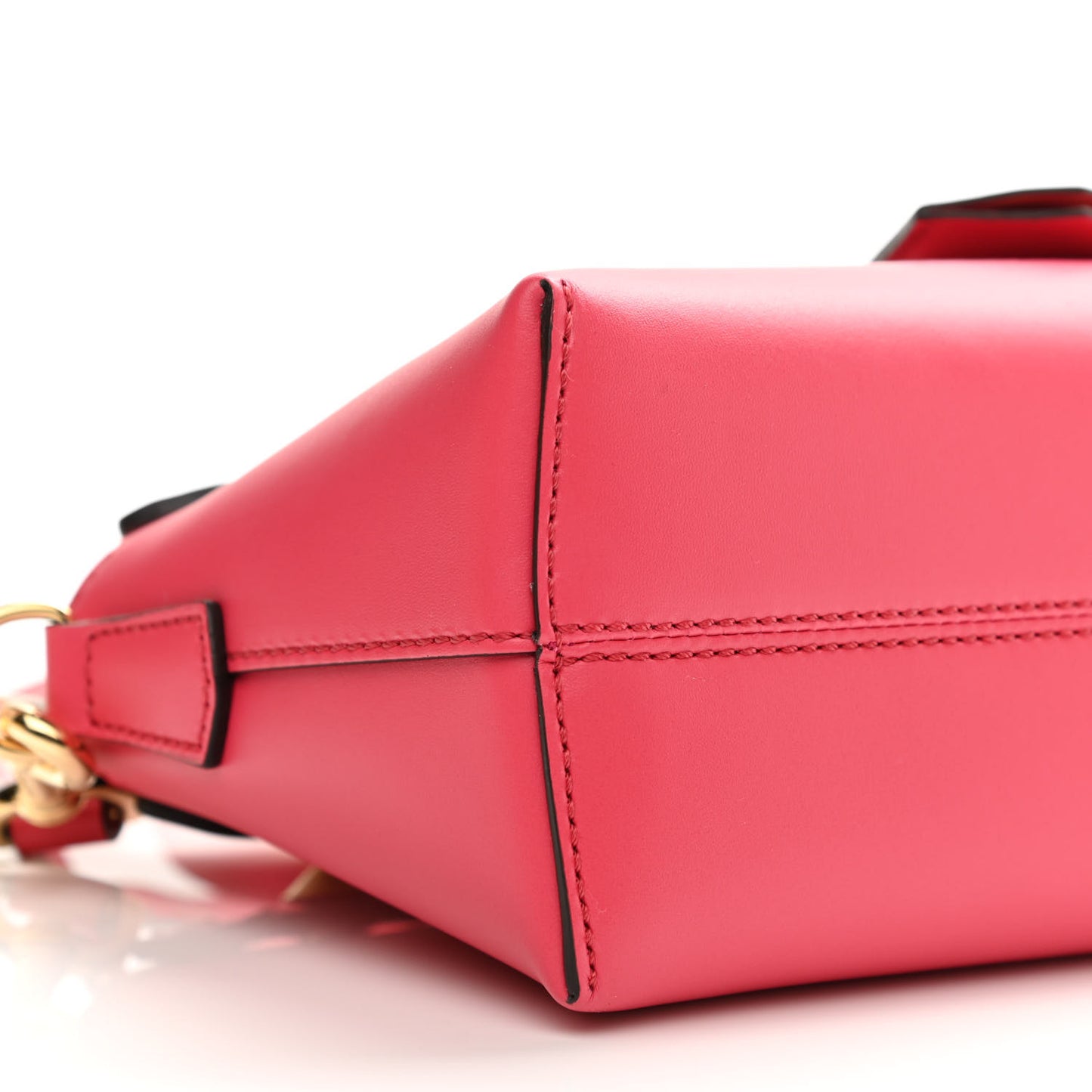 Vitello King Logo Embossed Mini By The Way Boston Bag Lampone