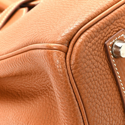 Hermes Taurillon Clemence Birkin 35 Gold 8 of 11