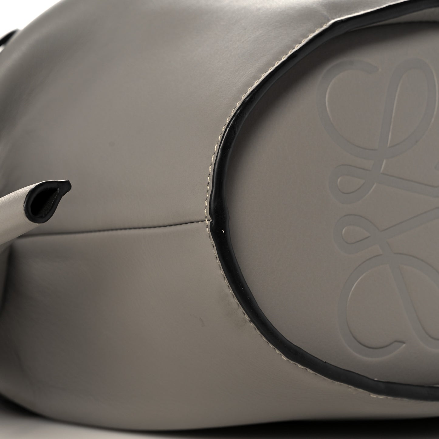 Calfskin Large Elephant Crossbody Bag Grey