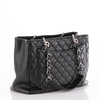 Chanel Caviar Quilted Grand Shopping Tote GST Black 3 of 9