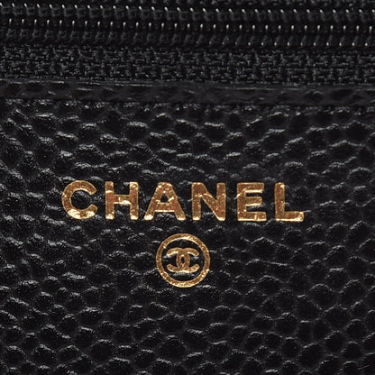 Chanel Caviar Quilted Wallet On Chain WOC Black 8 of 11