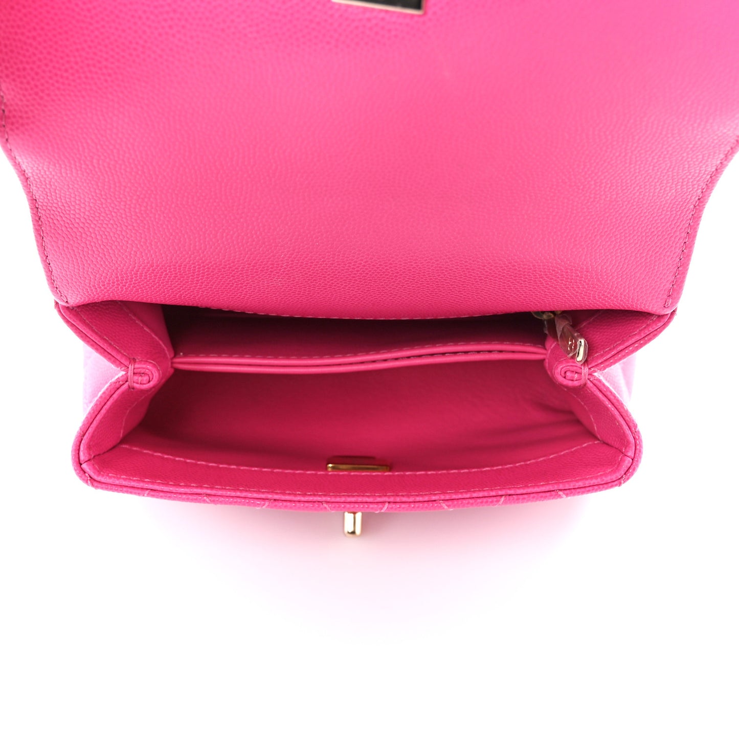 Caviar Quilted Extra Mini Coco Handle Flap Rose