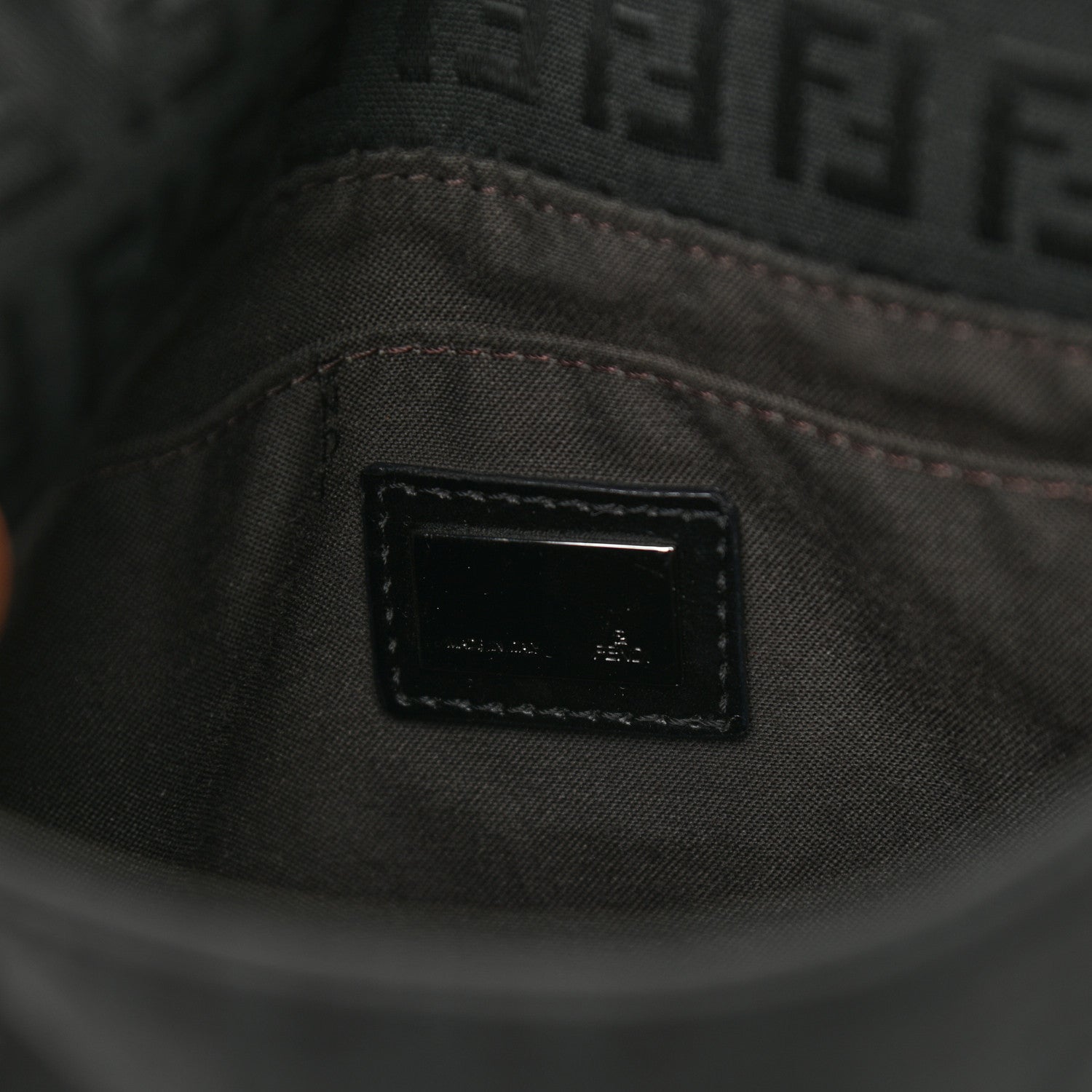 Fendi Zucchino Vitello Tube Messenger Black 6 of 9