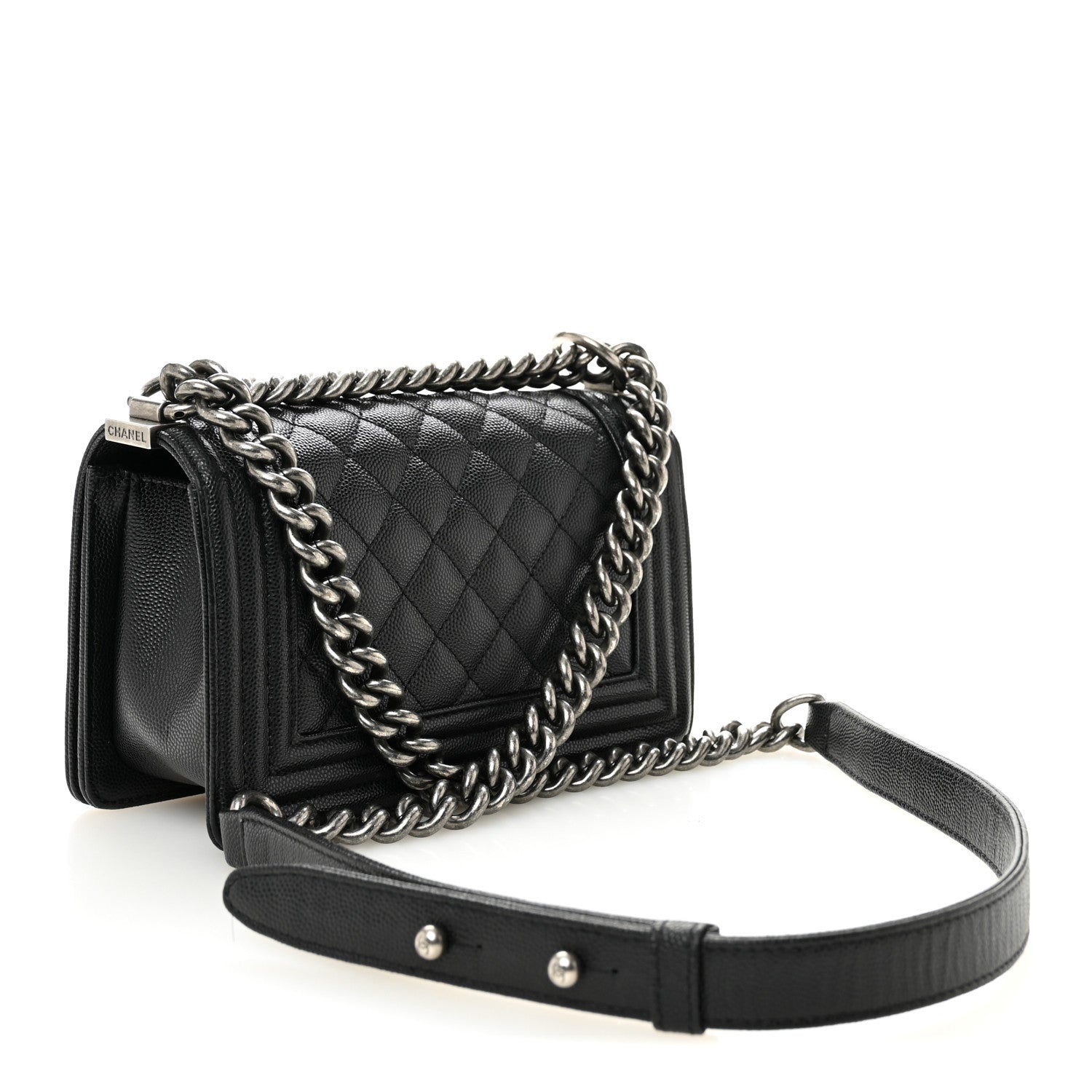 Chanel Caviar Quilted Small Boy Flap Black 3 of 10