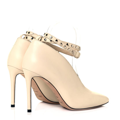 Jimmy Choo Calfskin Lark 100 Ankle Strap Pumps 35.5 White 4 of 8