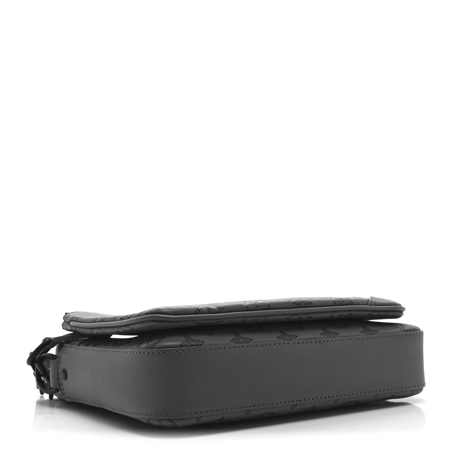 Calfskin Monogram Shadow Trio Messenger Anthracite Gray
