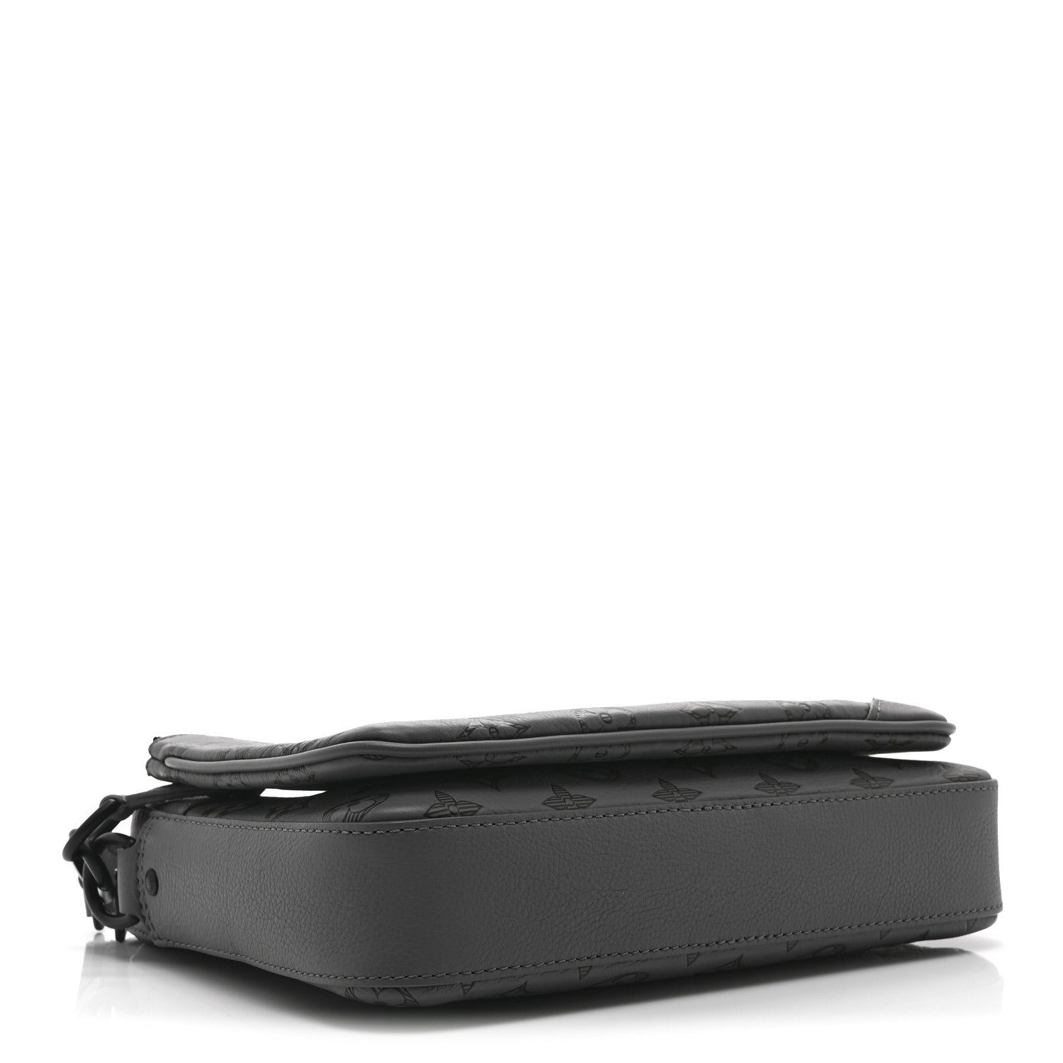 Louis Vuitton Calfskin Monogram Shadow Trio Messenger Anthracite Gray 4 of 11