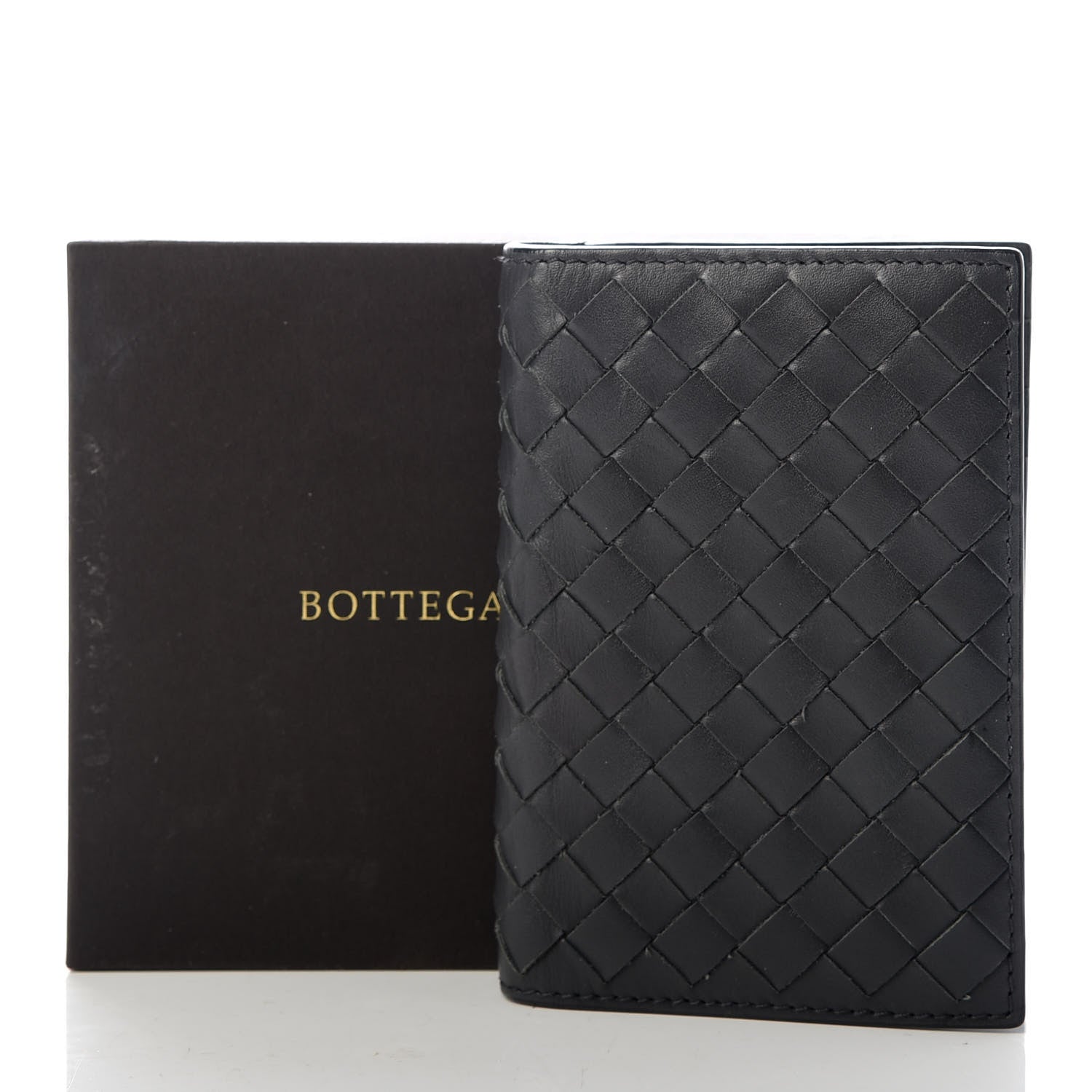 Bottega Veneta Nappa Intrecciato Bi-Fold Card Holder Black 7 of 7