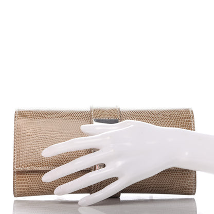 Hermes Lizard Medor Clutch 23 Ficelle 2 of 10