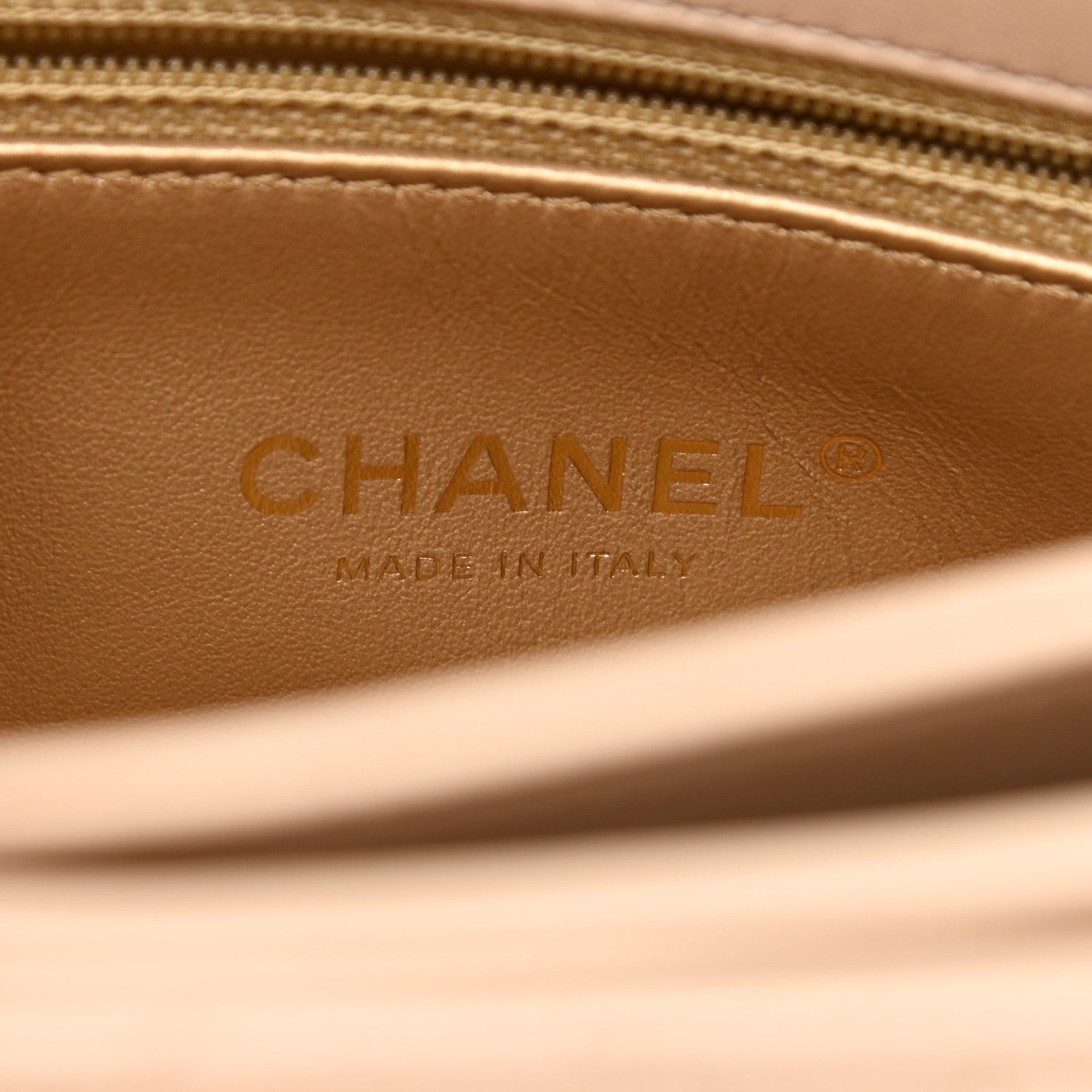Chanel Lambskin Quilted Large Trendy Spirit Top Handle Bag Beige 6 of 10