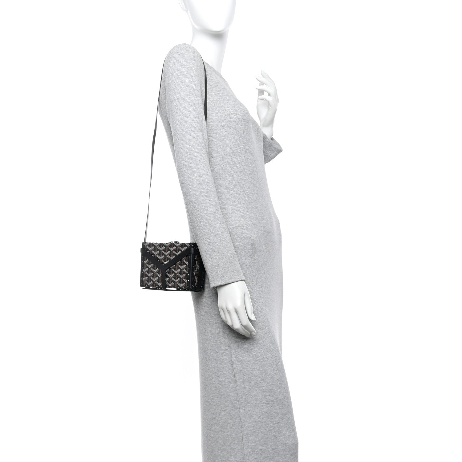 Goyard Goyardine Minaudiere Trunk Bag Black 2 of 14