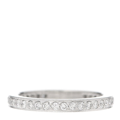 Tiffany Platinum Diamond 2mm Legacy Band Ring 49 5 3 of 4