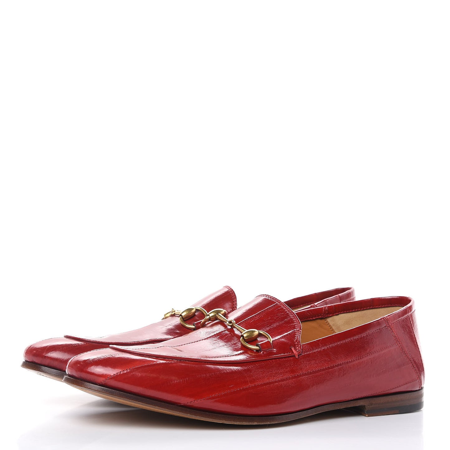 Eel Mens Brixton Horsebit Loafers 10 Vulcanic Red