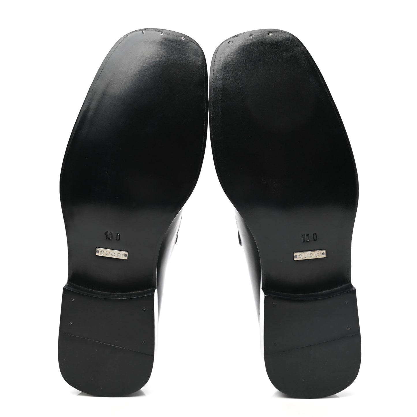 Calfskin Interlocking G Mens Loafers 10 Black