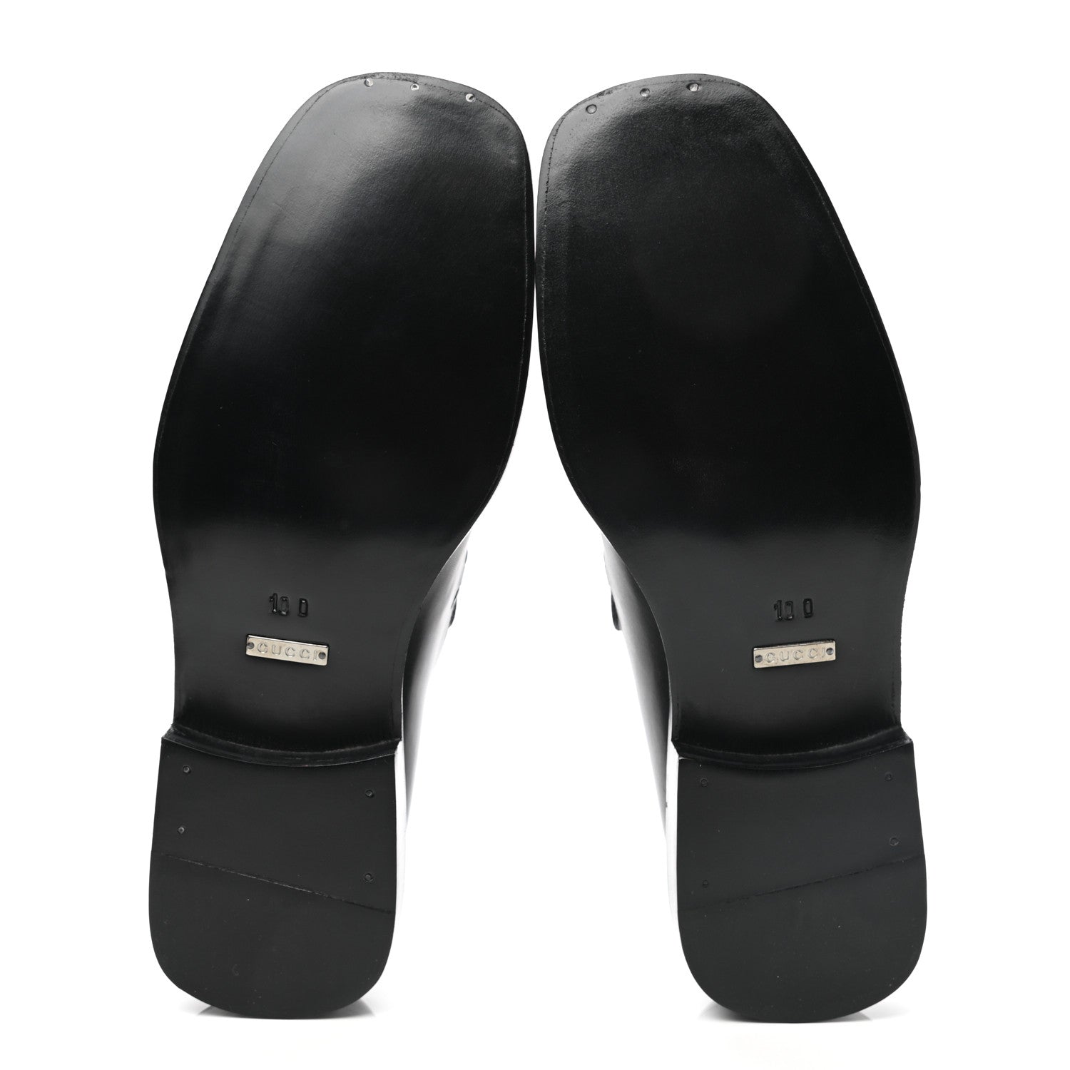 Gucci Calfskin Interlocking G Mens Loafers 10 Black 5 of 8
