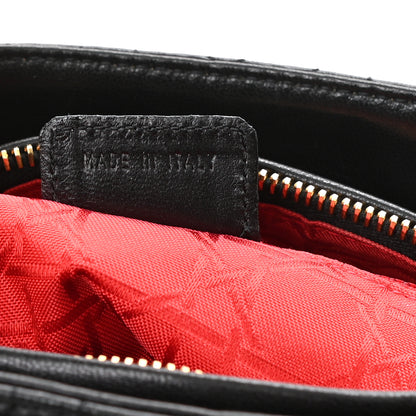 Christian Dior Lambskin Cannage Medium Lady Dior Black 6 of 7