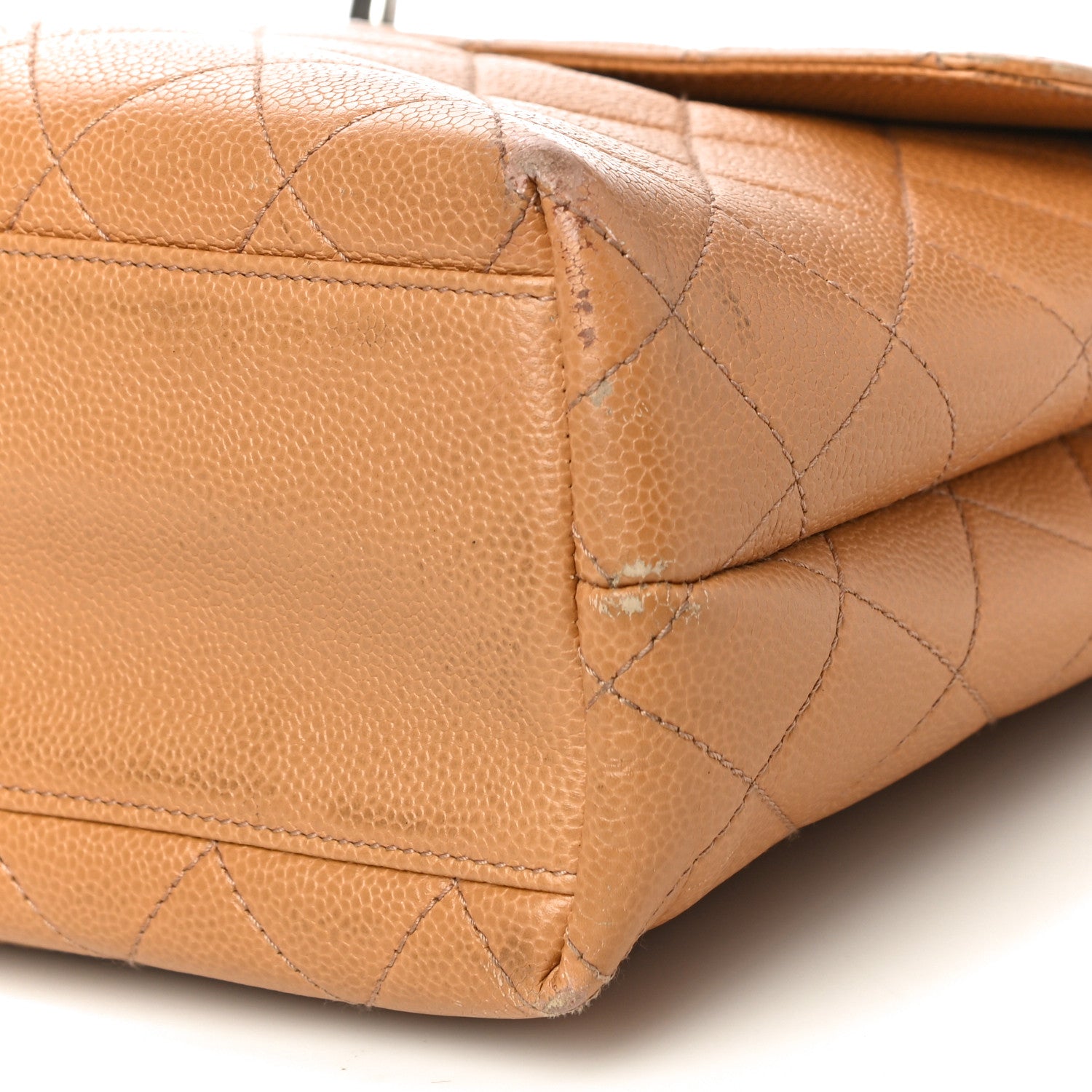 Chanel Caviar Quilted Jumbo Kelly Flap Beige 8 of 10