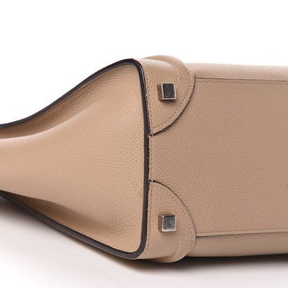 Celine Drummed Calfskin Micro Luggage Dune 8 of 10