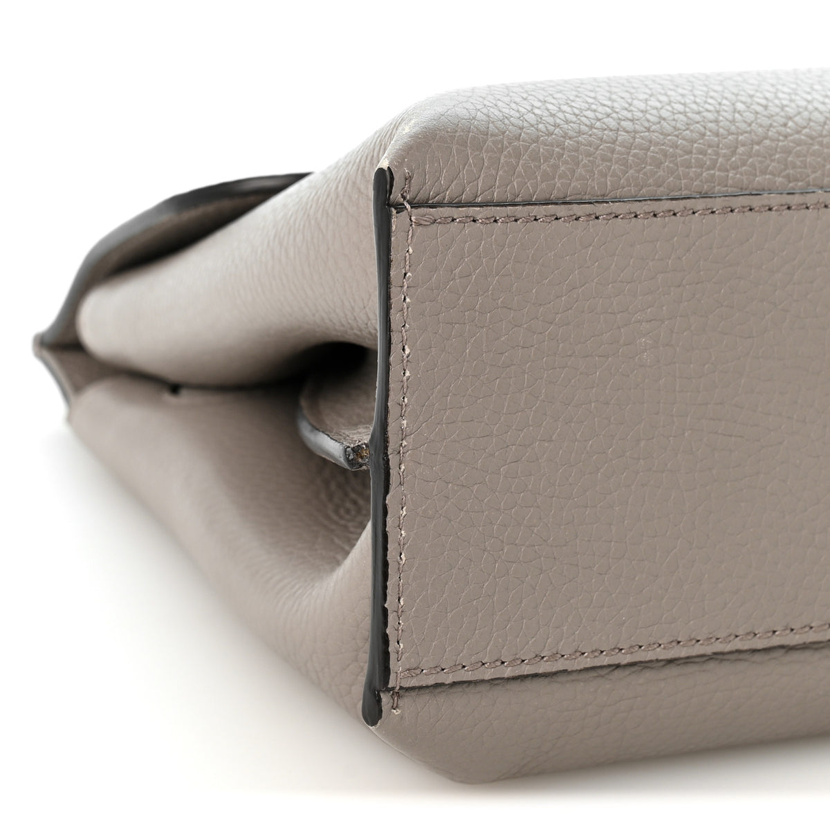 Cellarius Calfskin Small Bamboo Daily Top Handle Bag Storm Grey