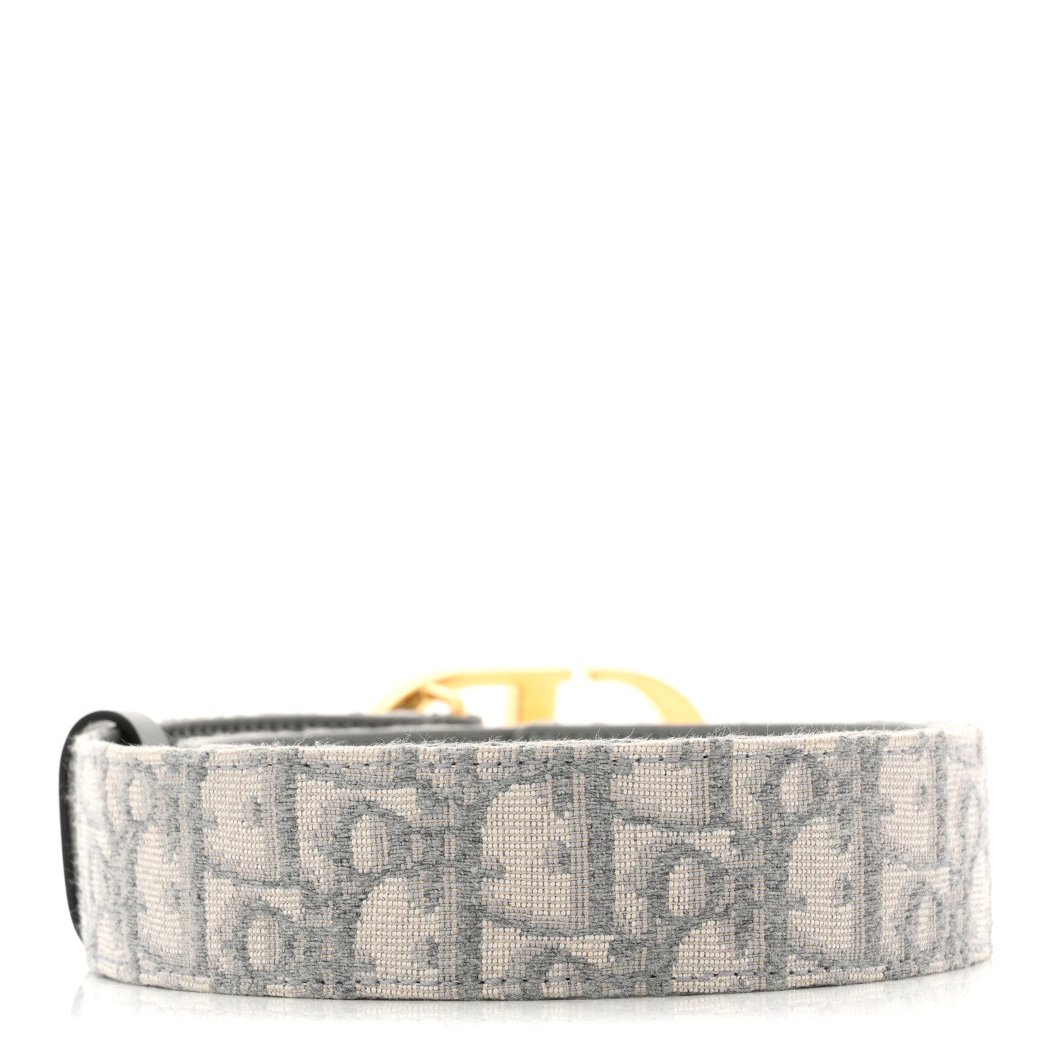 Christian Dior Oblique 30 Montaigne 35mm Belt 70 28 Gris 2 of 6