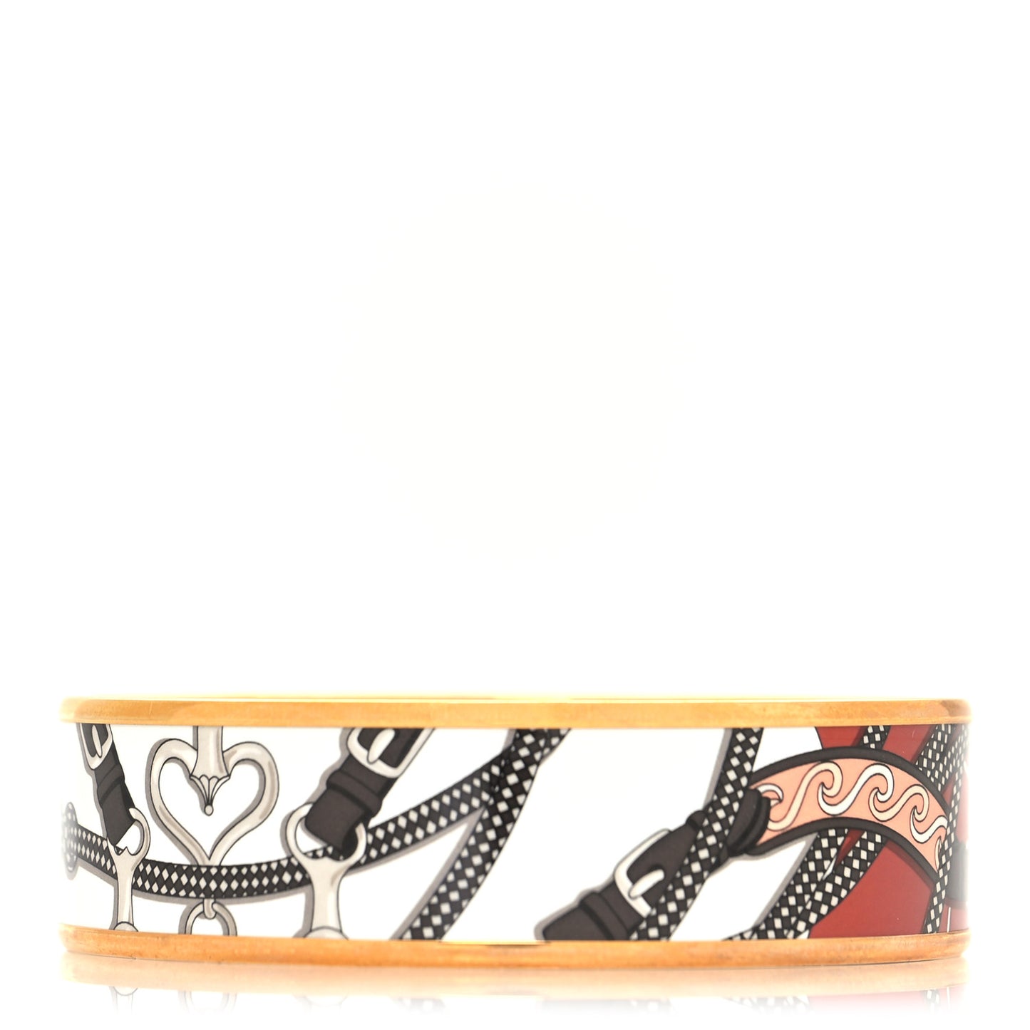 Enamel Printed Wide Bracelet