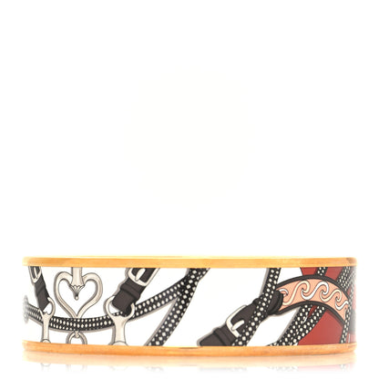 Hermes Enamel Printed Wide Bracelet 3 of 5