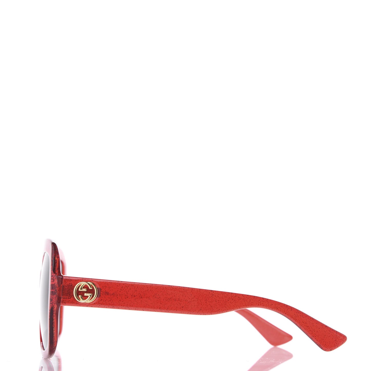 Square Frame GG 0036S Sunglasses Glitter Red