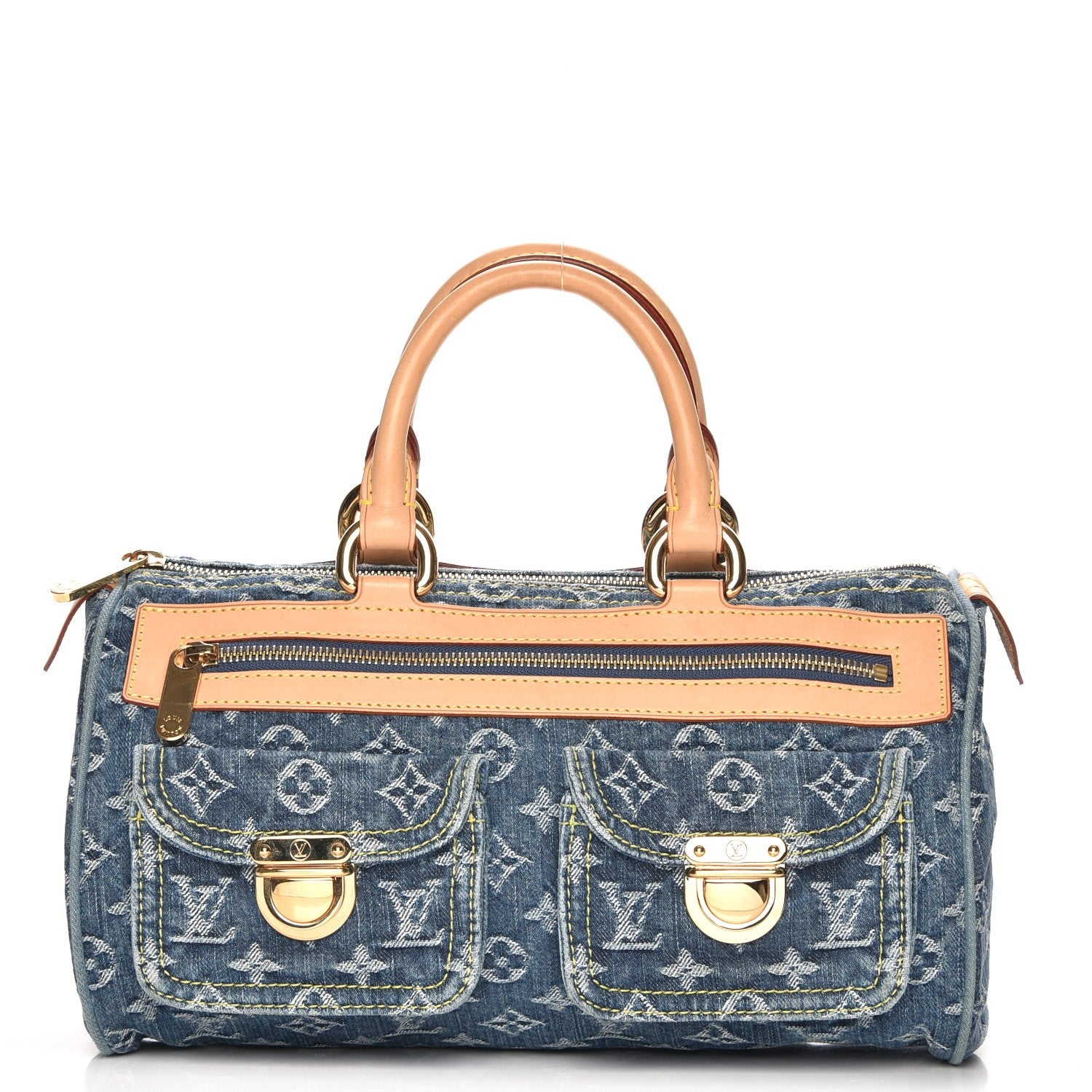 Louis Vuitton Monogram Denim Neo Speedy Blue 1 of 7