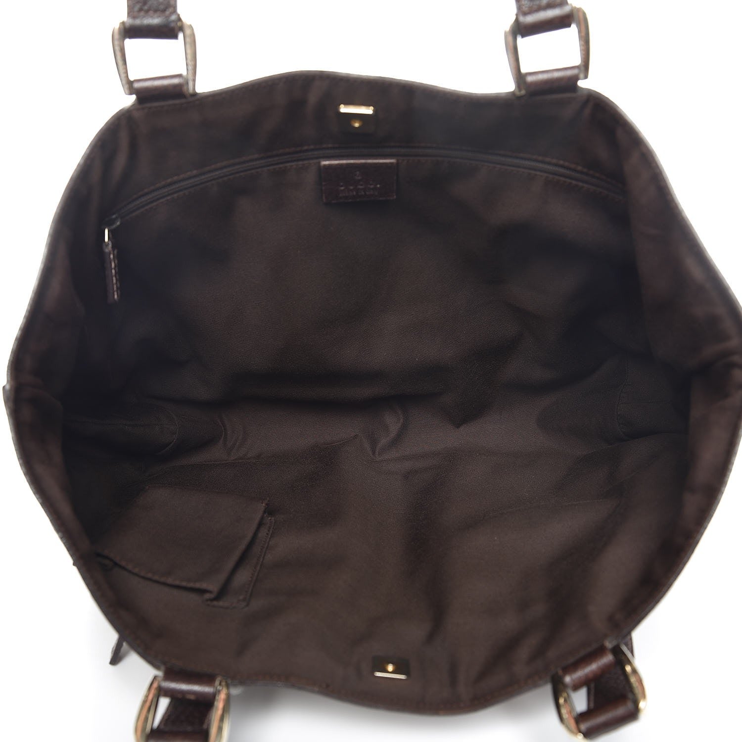 Gucci Monogram Abbey D Ring Tote Dark Brown 5 of 10