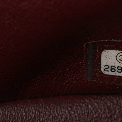 Chanel Caviar Chevron Quilted Jumbo Double Flap Black 7 of 15