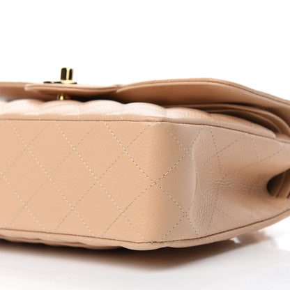 Chanel Caviar Quilted Small Double Flap Beige 7 of 10