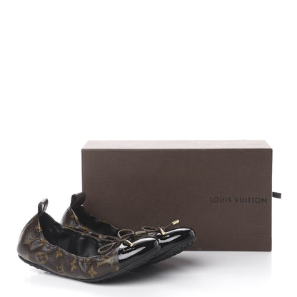 Louis Vuitton Monogram Flirty Ballerina Flats 38 Black 7 of 7