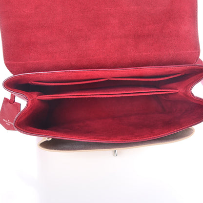 Louis Vuitton Soft Calfskin My Lockme Top Handle Rose Boudoir Lie de Vin Creme 5 of 7