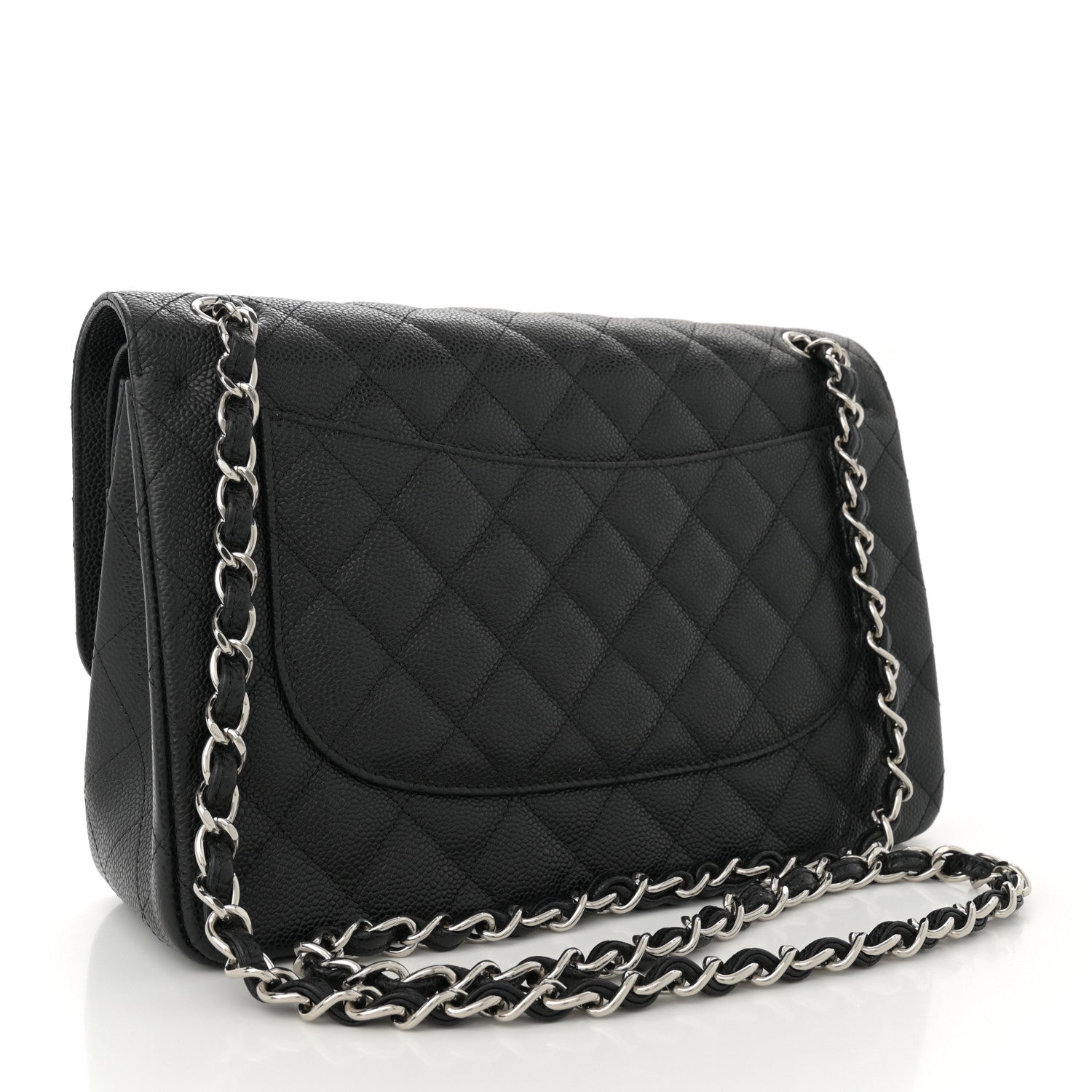 Chanel Caviar Quilted Jumbo Double Flap Black 3 of 11