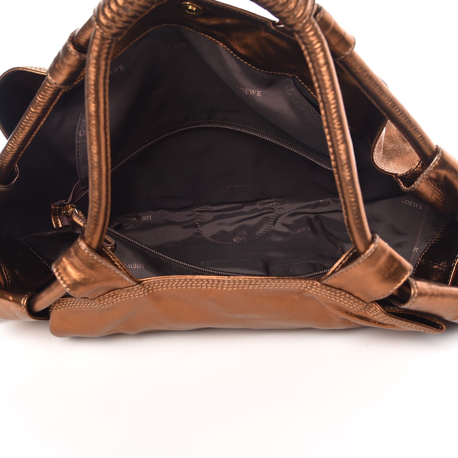 Loewe Metallic Nappa Aire Shoulder Bag Bronce 5 of 8