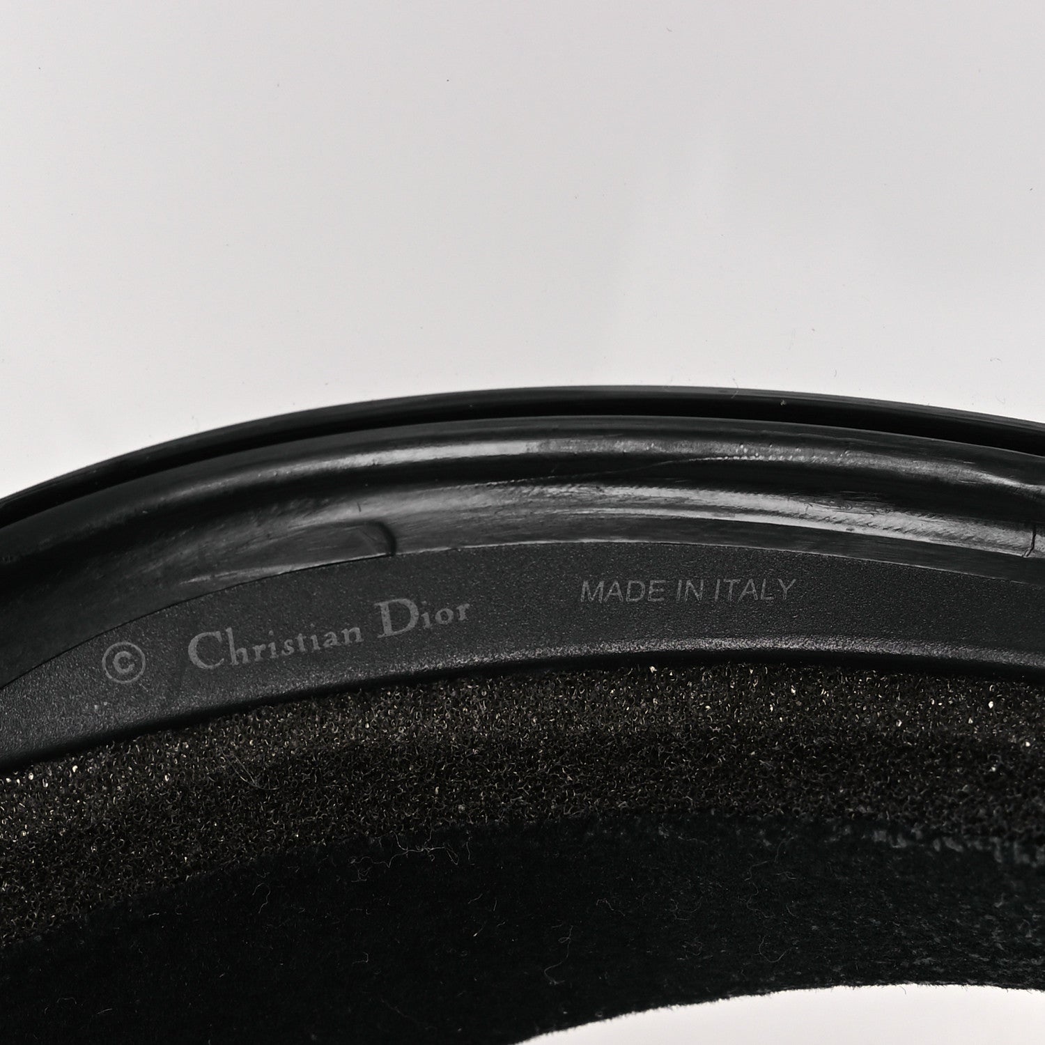 Christian Dior Mirrored DiorClub1 Sun Visor Black 7 of 10