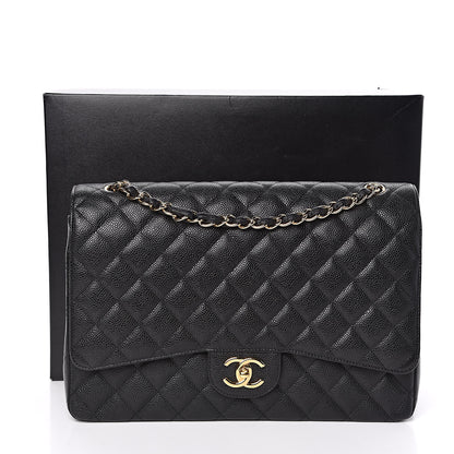 Chanel Caviar Quilted Maxi Double Flap Black 11 of 11