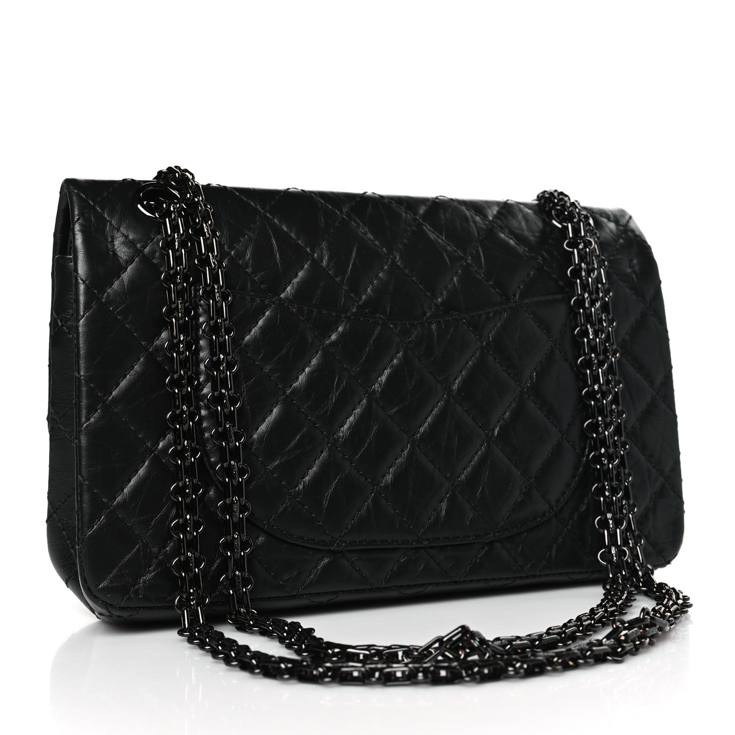 Chanel Aged Calfskin Quilted 2.55 Reissue 225 Flap So Black 3 of 9