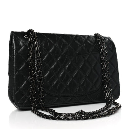 Chanel Aged Calfskin Quilted 2.55 Reissue 225 Flap So Black 3 of 9