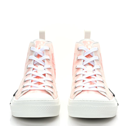 Christian Dior Technical Canvas Oblique Mens B23 High Top Sneakers 42 Orange 2 of 7