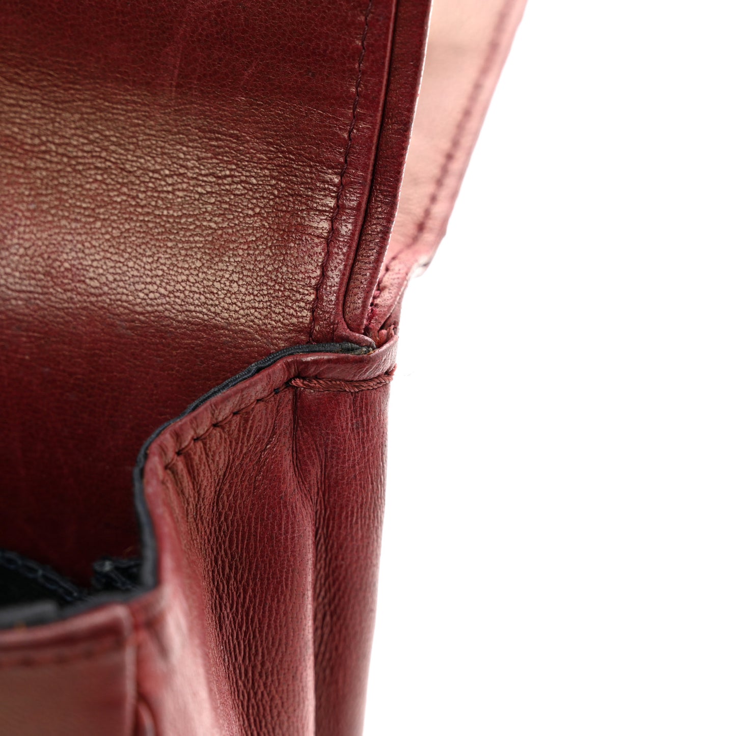Lambskin Quilted Medium Double Flap Bijoux Chain Bordeaux