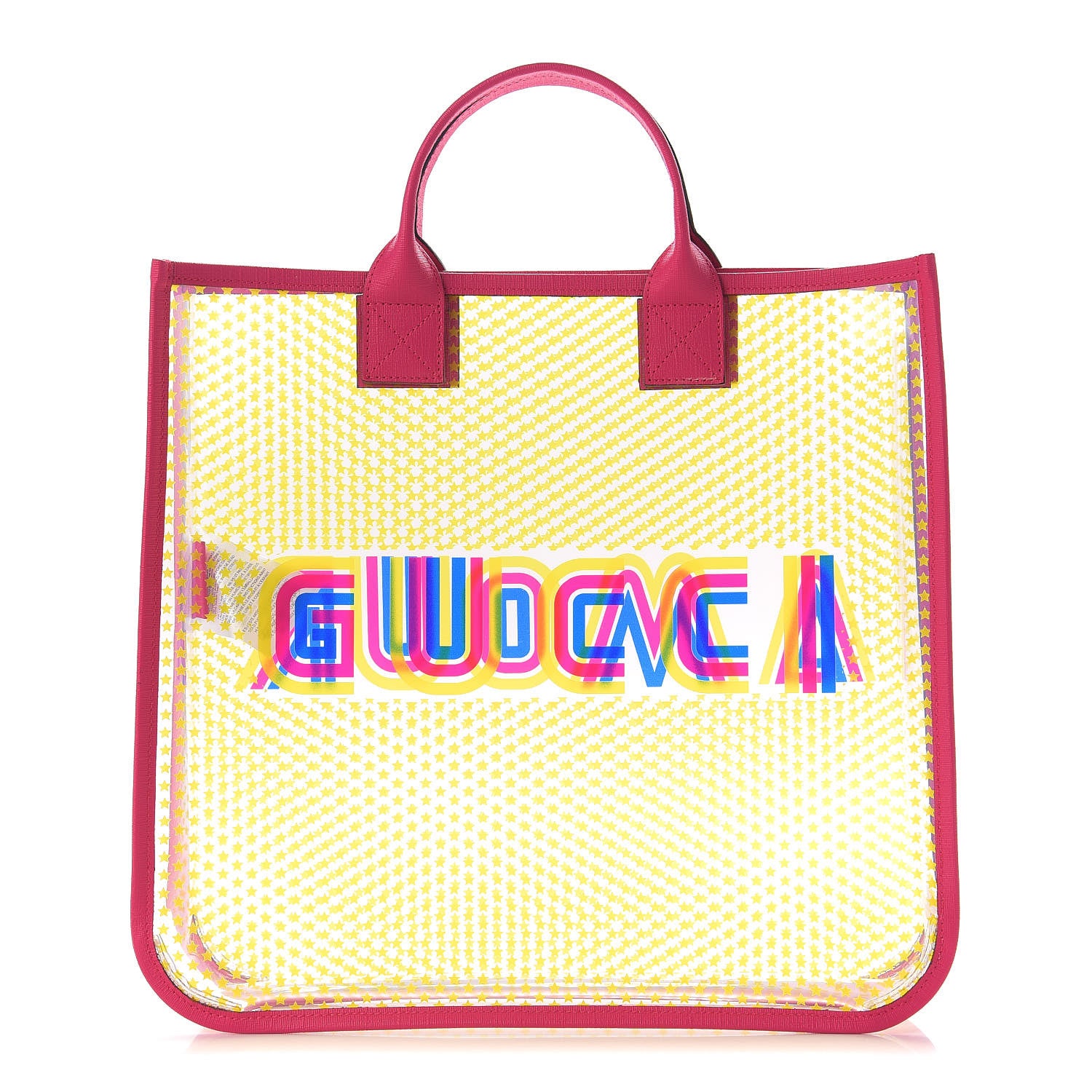 Gucci Vinyl Gucci Amour Stars Childrens Tote Multicolor Glass Bright Fuxia 1 of 9