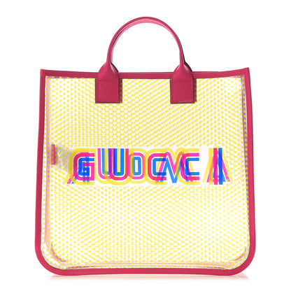 Gucci Vinyl Gucci Amour Stars Childrens Tote Multicolor Glass Bright Fuxia 1 of 9