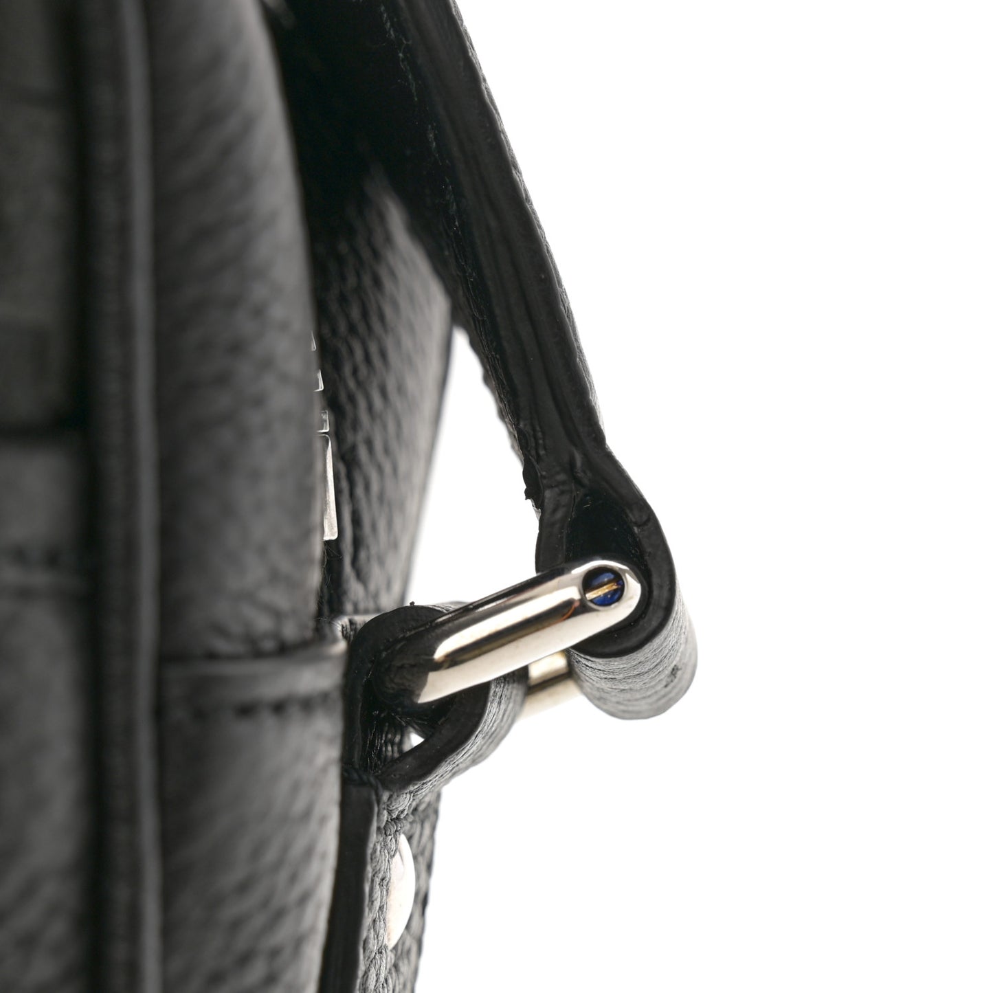 Piuma Calfskin Jumbo GG Embossed Messenger Bag Black
