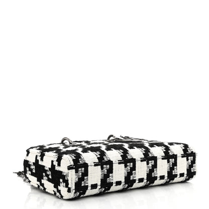Christian Dior Canvas Macro Houndstooth Lady D-Joy Black White 3 of 11