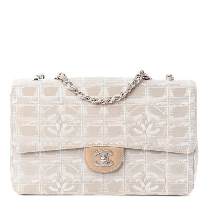 Chanel Nylon Medium Travel Flap Light Beige 1 of 15