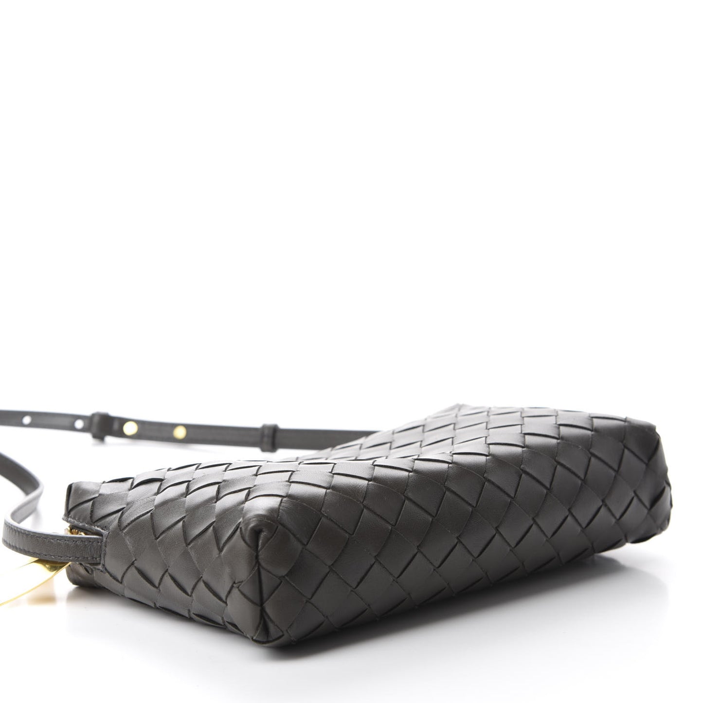 Nappa Intrecciato Crossbody Light Graphite