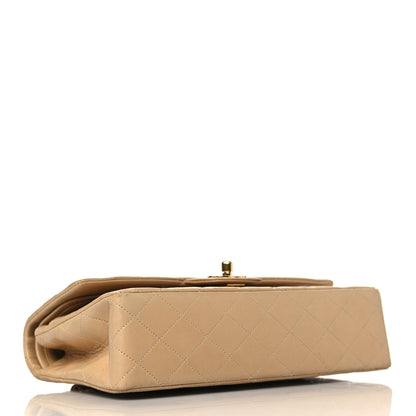 Chanel Lambskin Quilted Medium Double Flap Beige 4 of 11